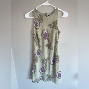 Wild fable Floral Mini Dress - Green and Purple 90s Y2K look